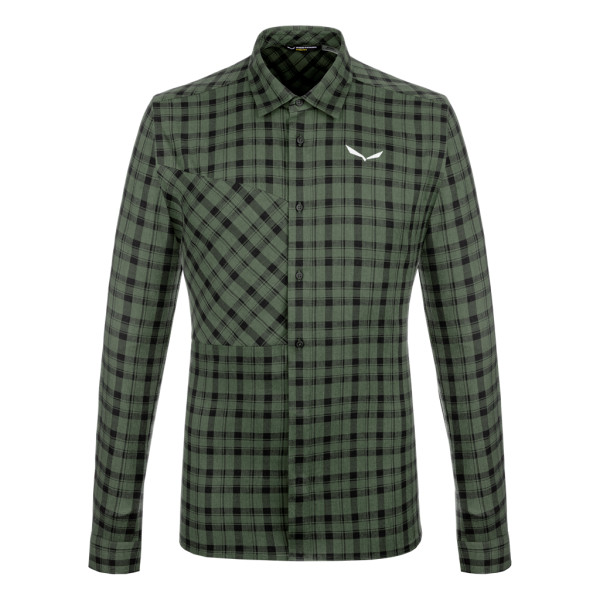 Salewa Fanes Flannel 5PL Herrenhemd in grün