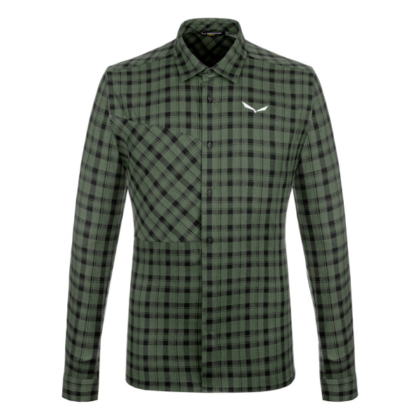 Salewa Fanes Flannel 5PL Herrenhemd in grün