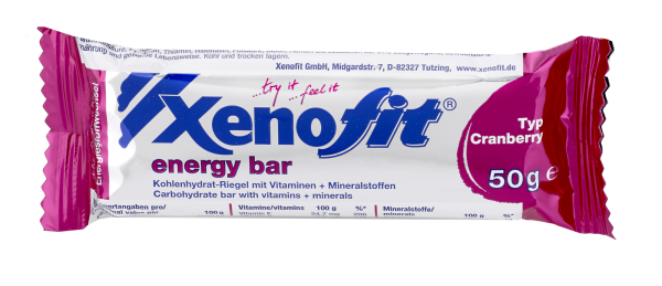 XENOFIT energy bar Typ Cranberry (50 g)