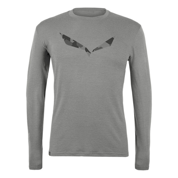 Salewa Pure XXX Herrenlangarmshirt grau
