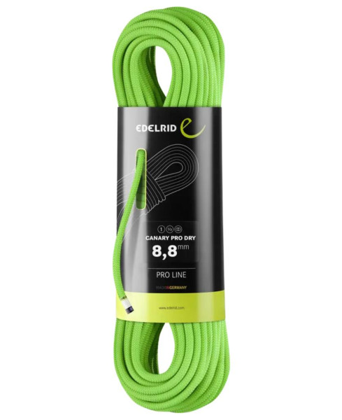 Edelrid Canary Pro Dry 8,8mm High-End-Seil mit Dreifach-Zertifizierung