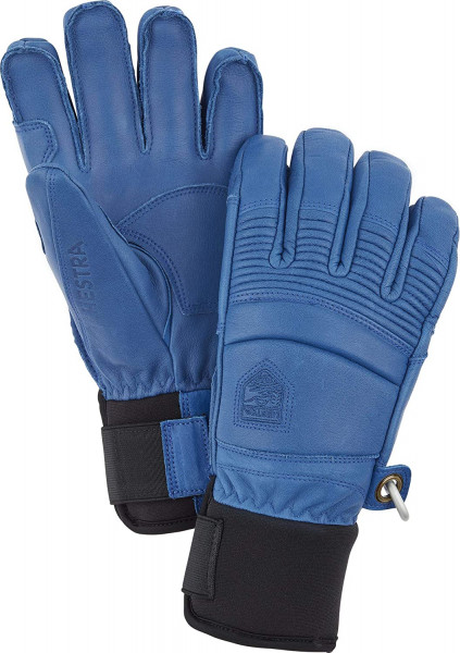 Hestra 5-Finger Leather Fall Liner Blau
