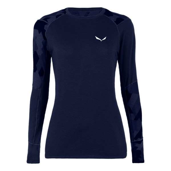 SALEWA CRISTALLO WARM AMR L/S Merino-Baselayer-Shirt für Damen