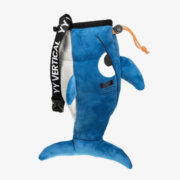 YY Vertikal SHARK BLUE Chalk Bag - Chalkbag Haifisch