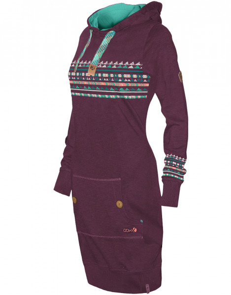 ABK ITZI DRESS DARK FIG